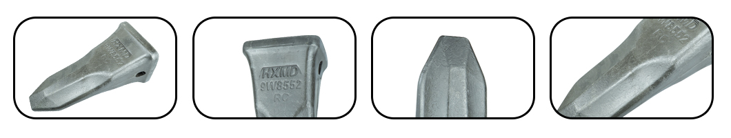 Dientes de cuchar&oacute;n forjados en roca de acero aleado