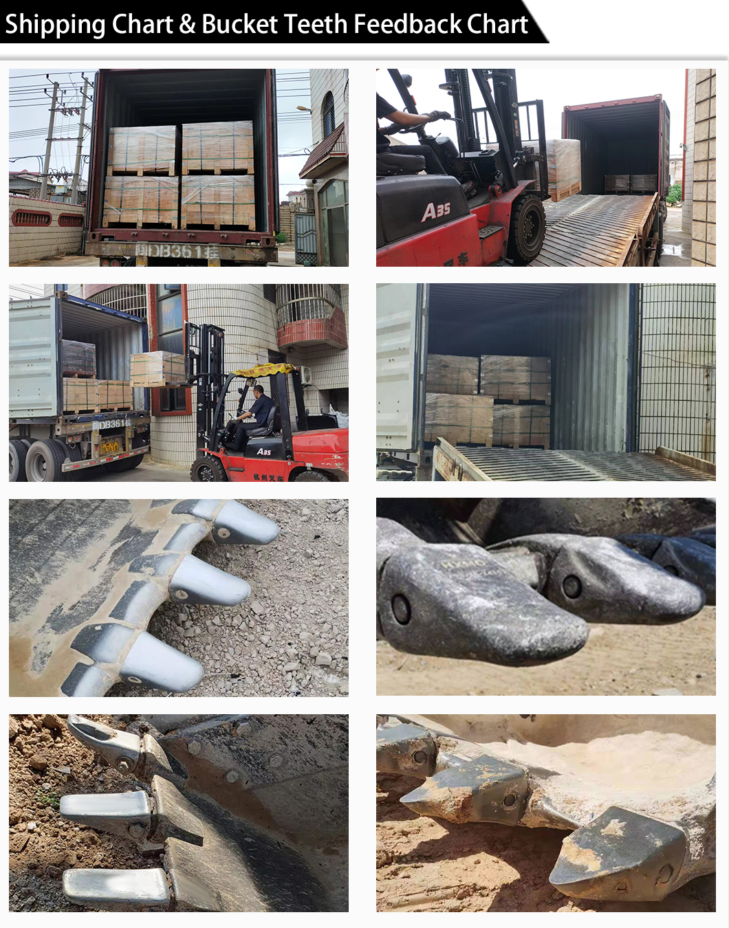 Dientes est&aacute;ndar para excavadoras Doosan