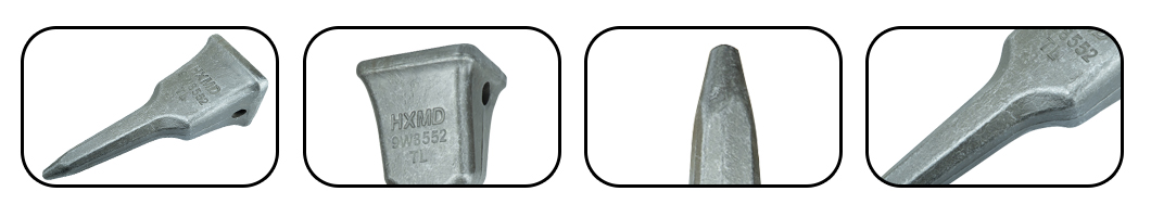 Diente forjado mec&aacute;nico del cubo del cincel