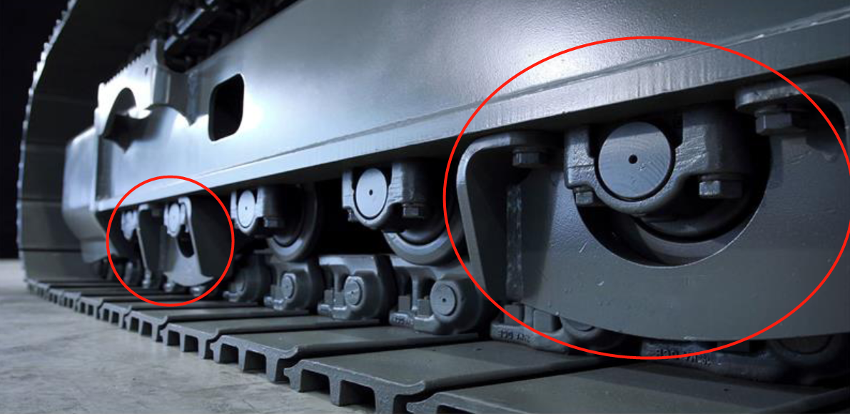 Protector de orugas para excavadora