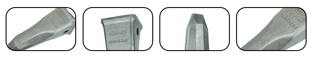 Dientes de cubo forjado de aleaci&oacute;n de acero de construcci&oacute;n